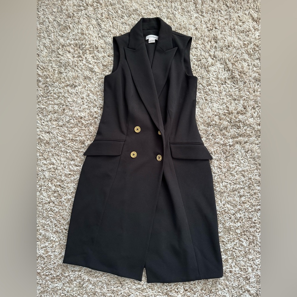 Calvin Klein Sleeveless Blazer Dress